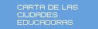CARTA DE LAS CIUDADES EDUCADORAS